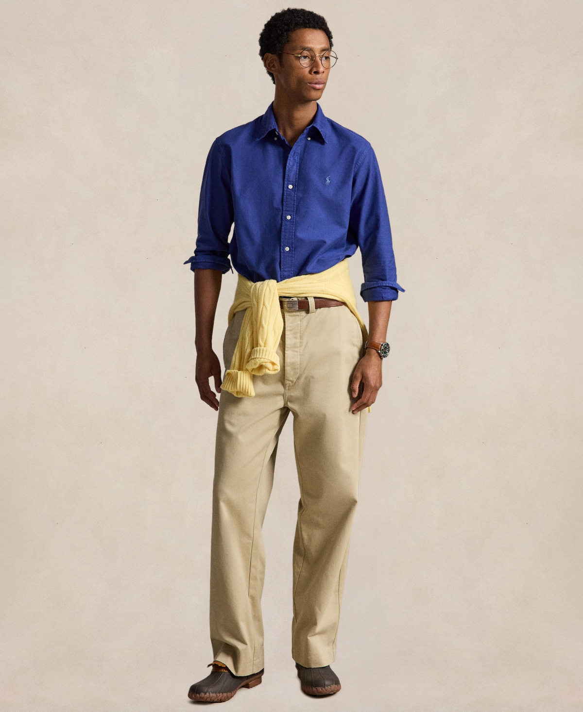 Polo Ralph Lauren Men's Classic-Fit Garment-Dyed Oxford Button-Down Collar Shirt