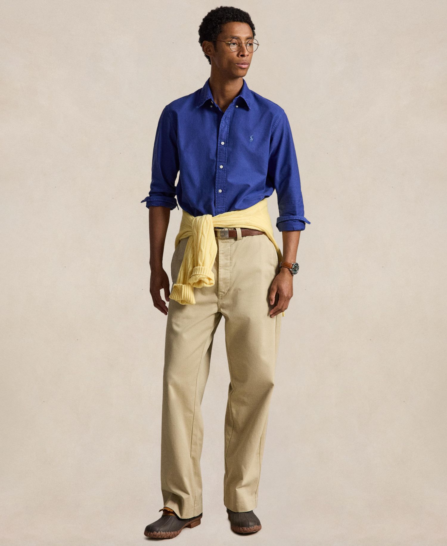 Men's Garment-Dyed Oxford Classic-Fit Shirt