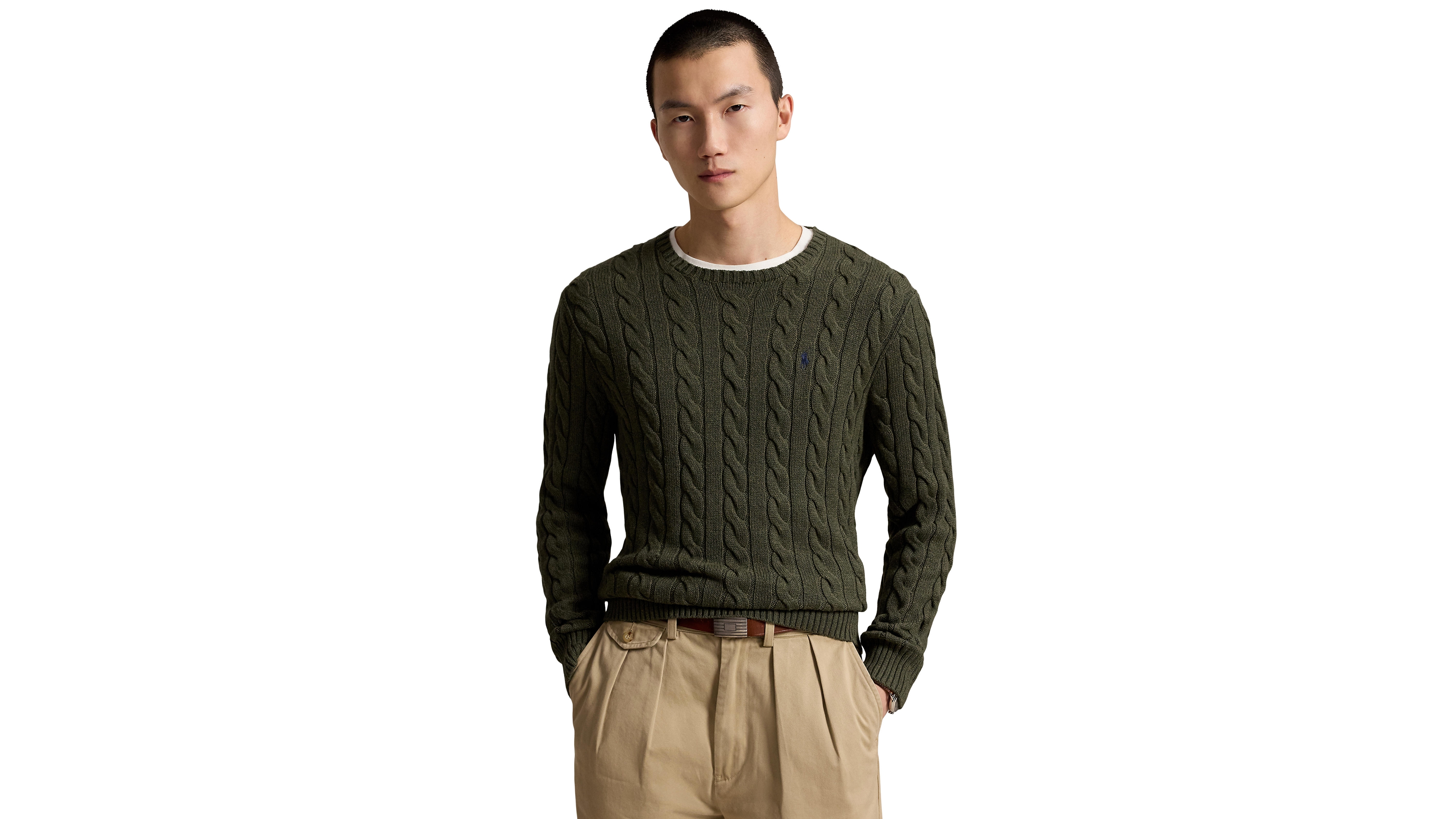 Polo Ralph Lauren Men's Cable-Knit Cotton Sweater