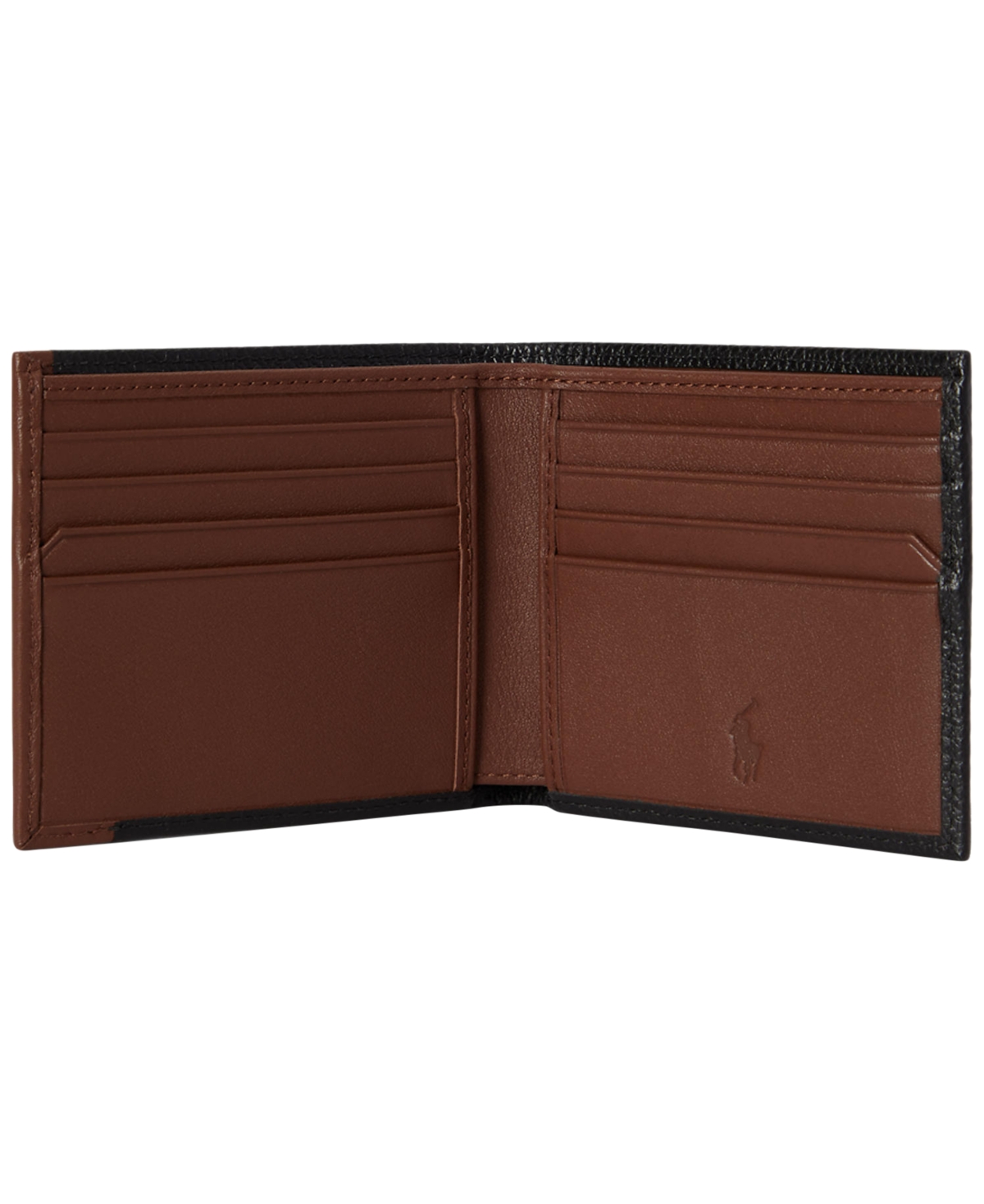 Polo Ralph Lauren Two-Tone Leather Billfold Wallet