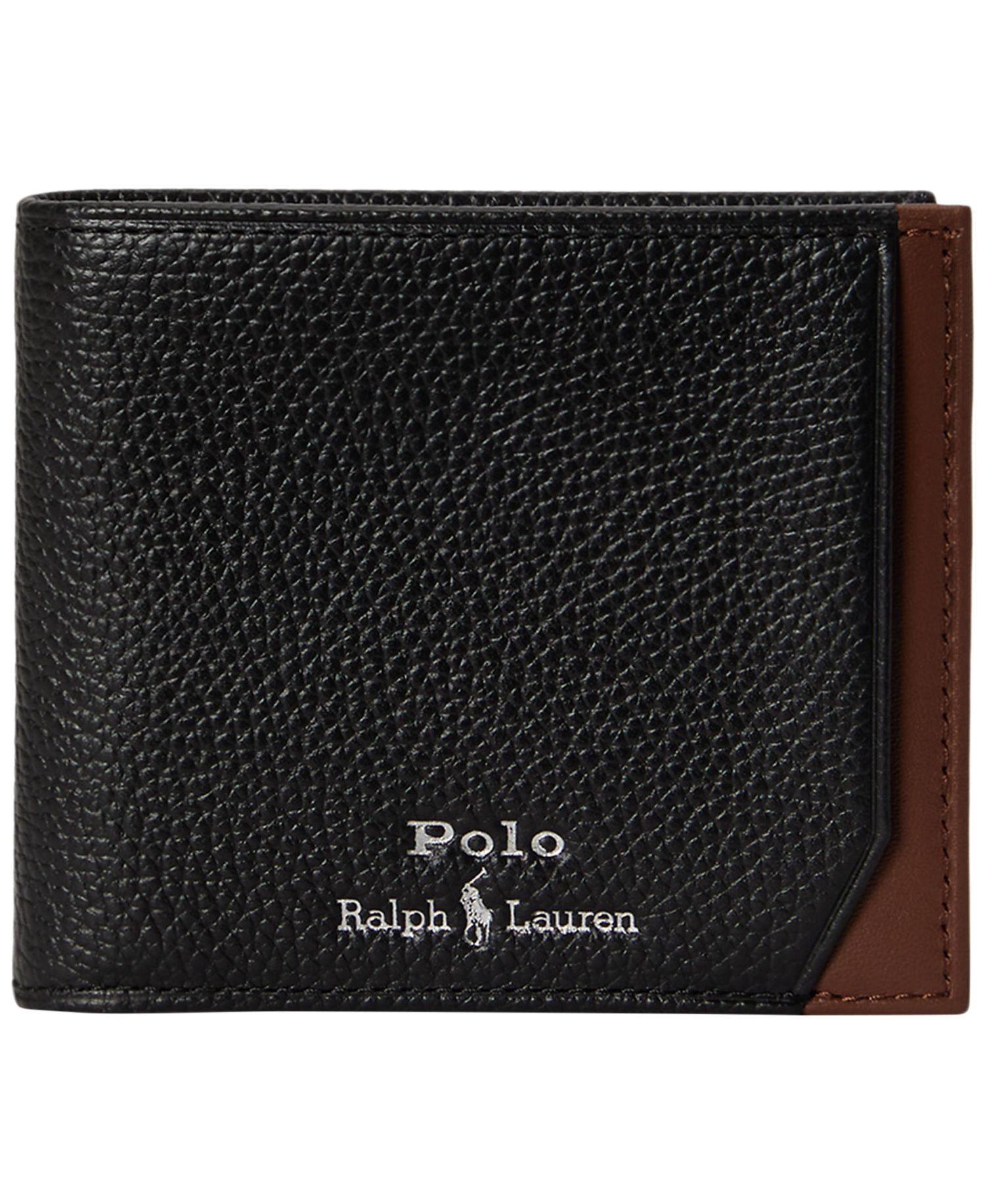 Two-Tone Leather Billfold Wallet