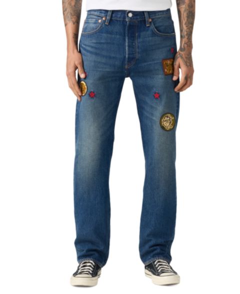 Мужские джинсы Levi's Parade 501® Original Fit Straight-Leg Medium-Wash, цвет: Balloon