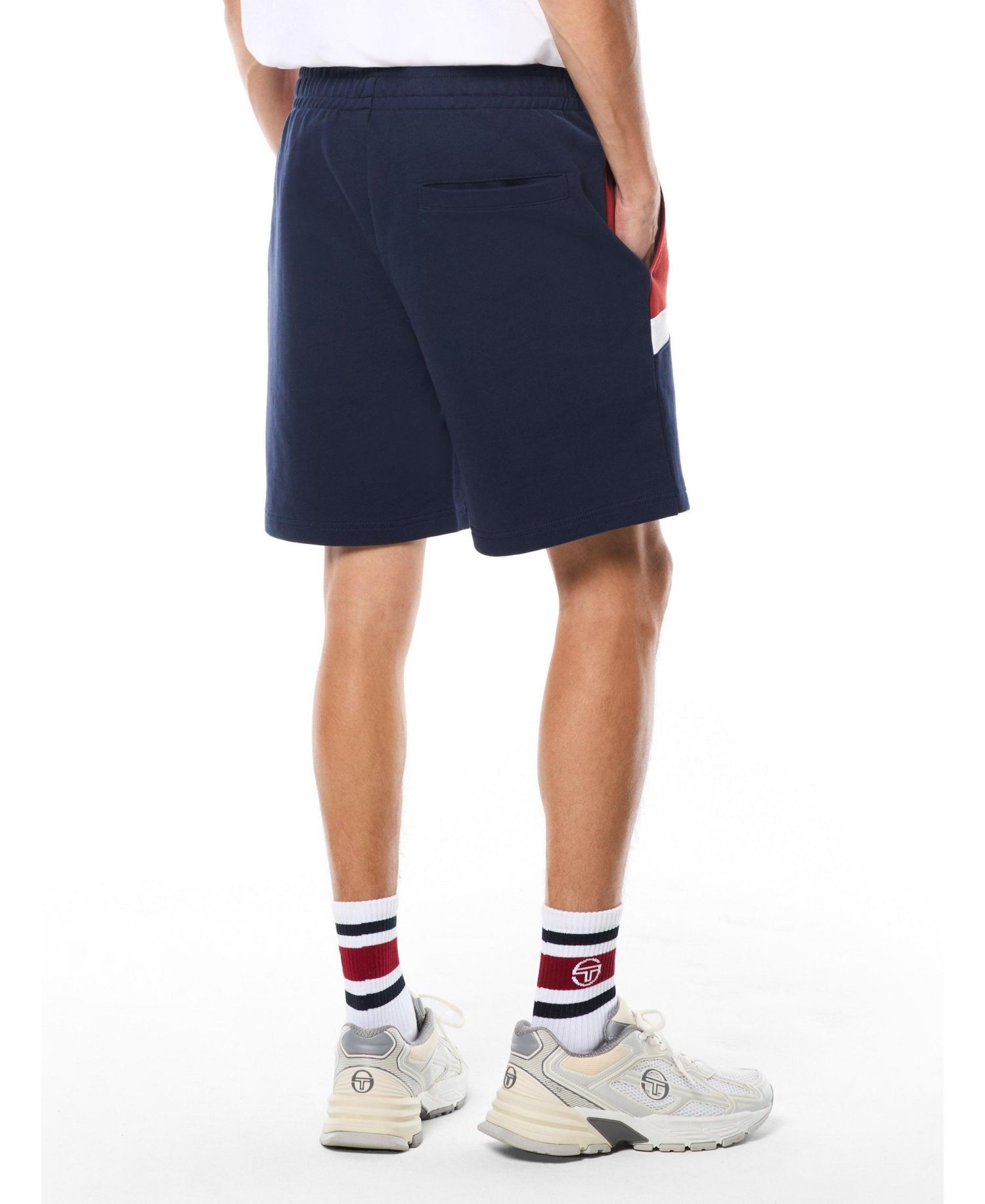 Men's Affilato French-Terry Color-Block Shorts, 6" Inseam
