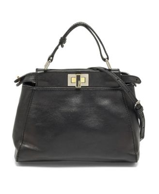 Women's Peekaboo Mini Leather Top Handle Bag
