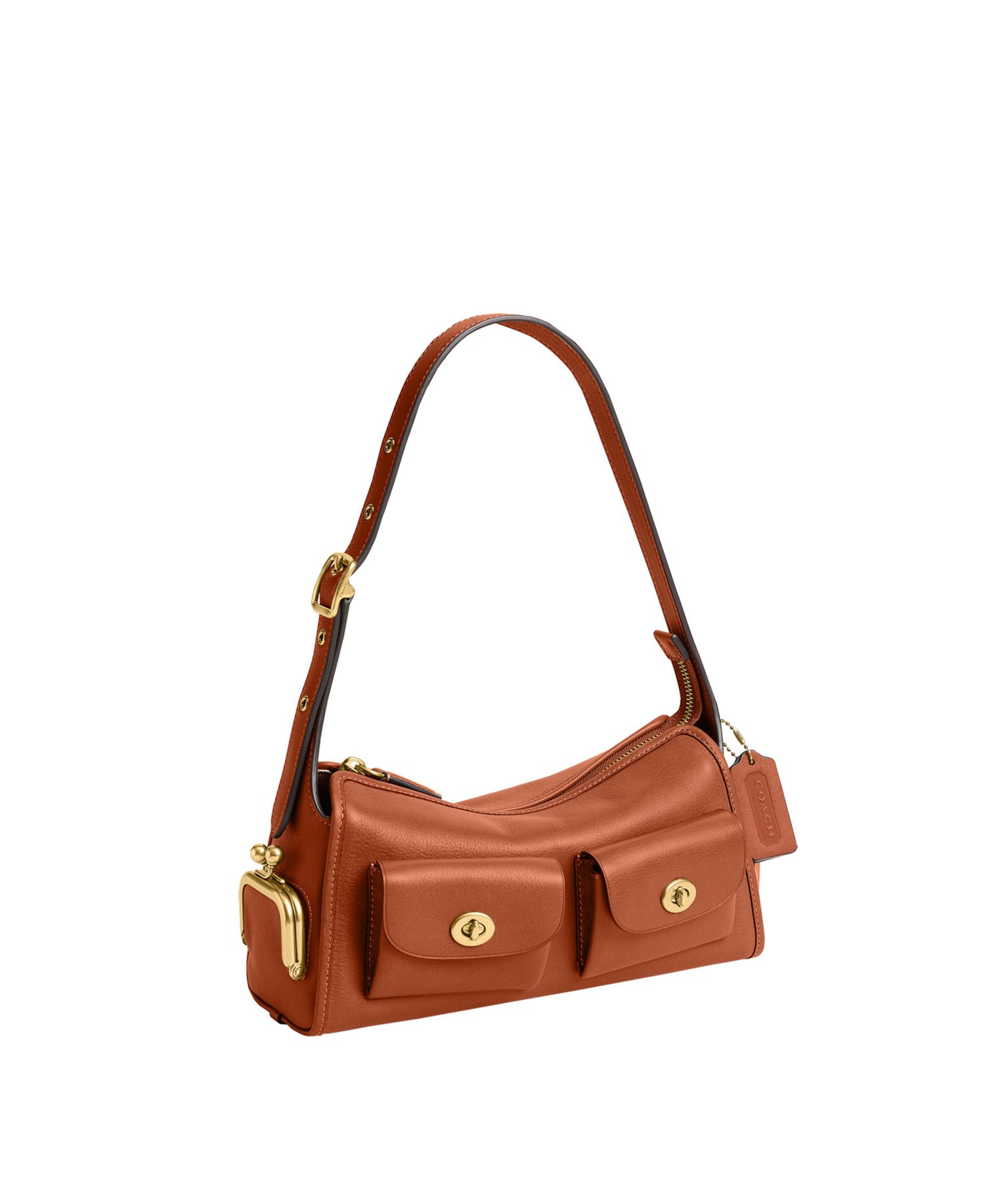 Haversack Turnlock Medium Leather Shoulder Bag 27