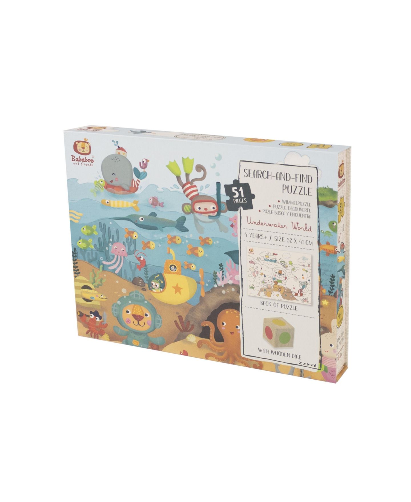 Детская игра-пазл Bababoo and friends «Подводный поиск», 51 деталь, от 4 лет, цвет: Open Miscellaneous — фото 2