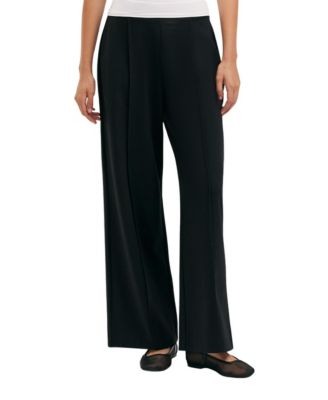 Women's Caryl Wide-Leg Ponte Jersey Trousers