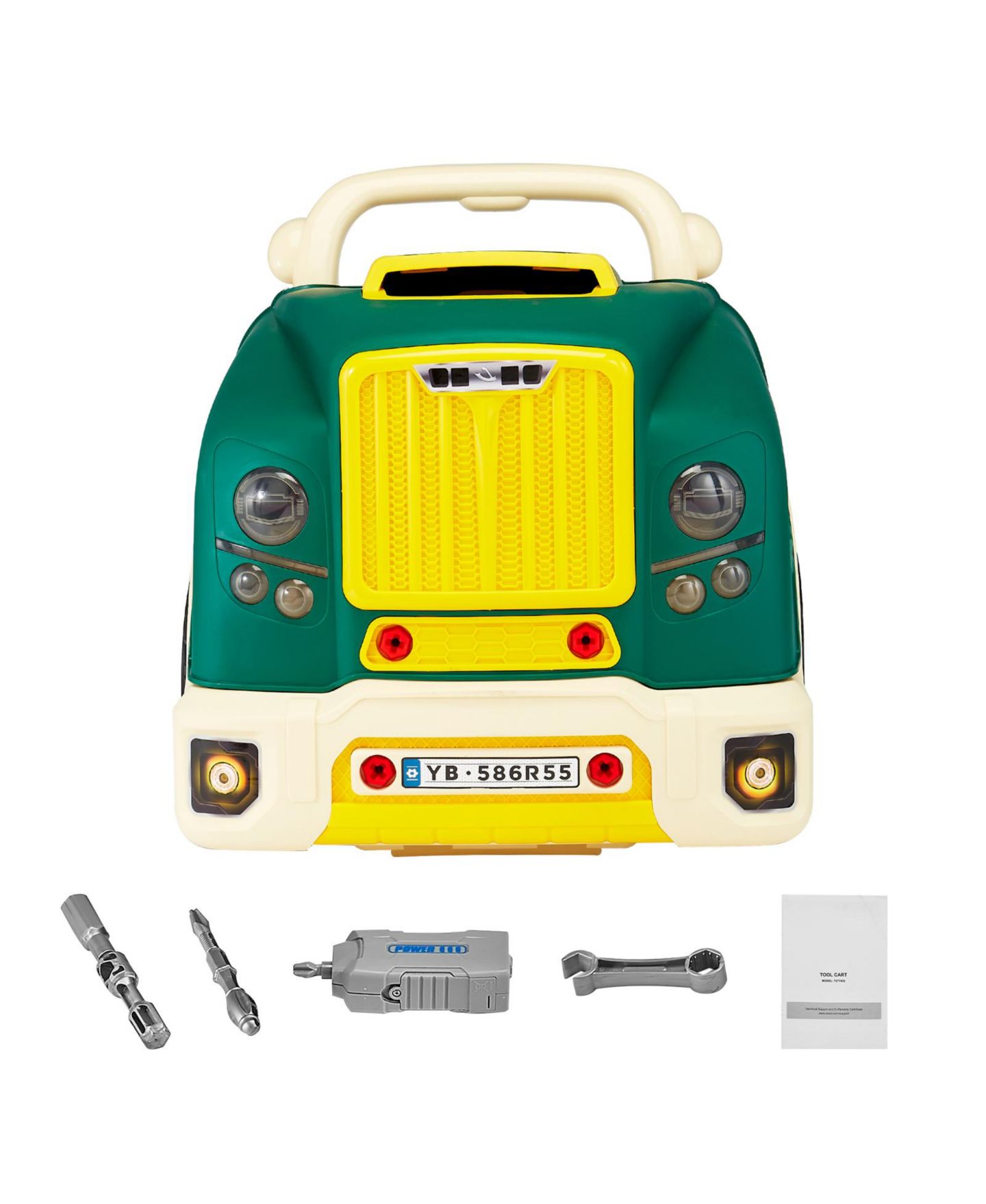 Детские игрушки SUGIFT Mechanic Engine Lights, Sounds and Steering Wheel 60-Piece Playset, Ages 3+, цвет: Зелёный — фото 11
