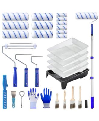 Paint Roller Kit Extension Pole Walls Ceilings Set