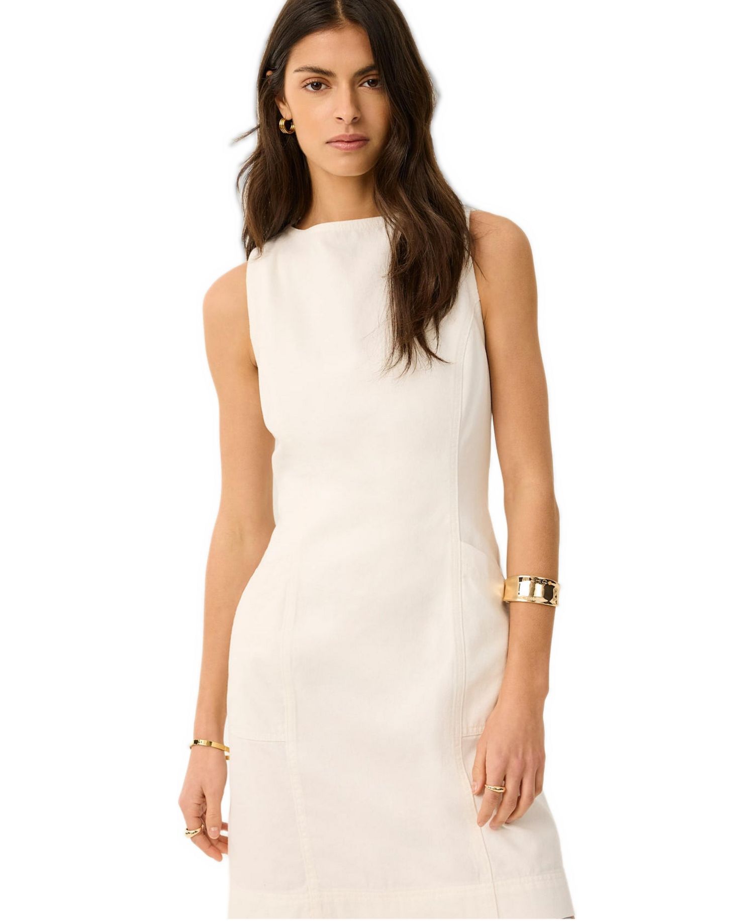 Women's Sleeveless Denim Mini Dress