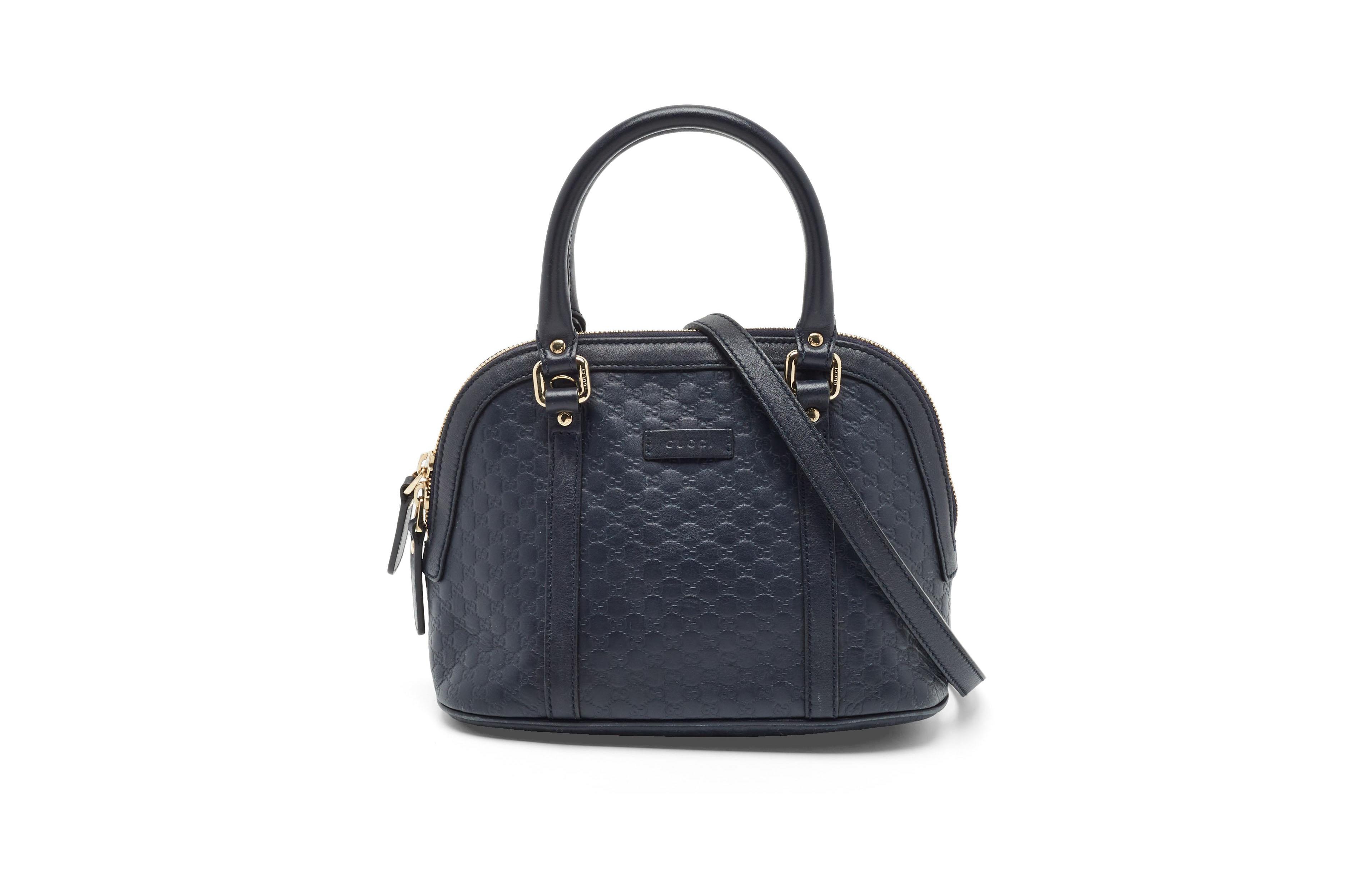 Pre-Owned Gucci Women's Microguccissima Leather Mini Dome Satchel