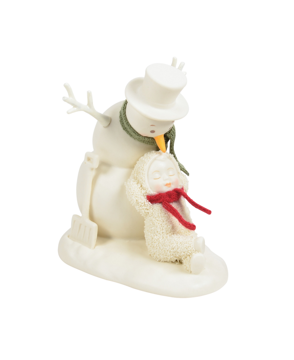 Department Five Snowbabies Building A Snowman Is Exhausting Figurine In Ivory