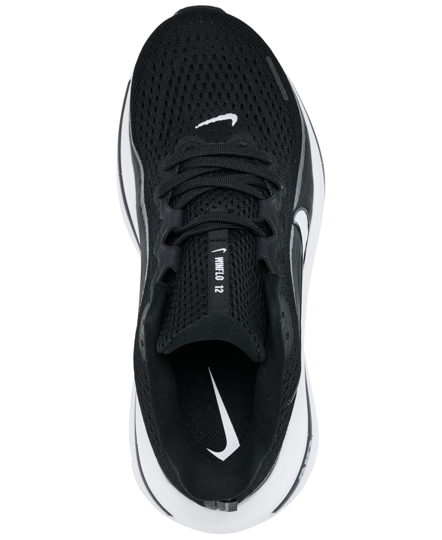 Женские кроссовки Nike Winflo 12 Wide Width Road Running, цвет: Чёрный / Белый — фото 5