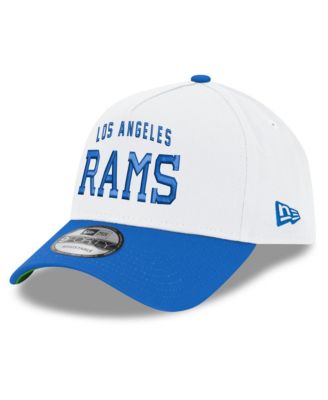 Men's White/Royal Los Angeles Rams Classic Sol Alternate A-Frame 9FORTY Adjustable Hat