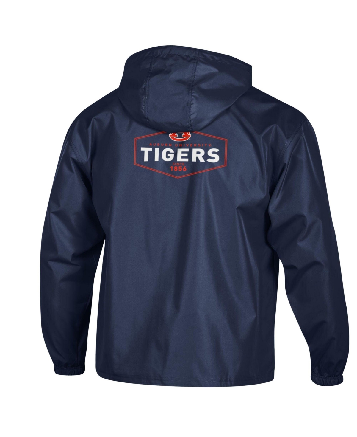Champion Men's Navy Auburn Tigers Delay Packable Half-Zip Jacket