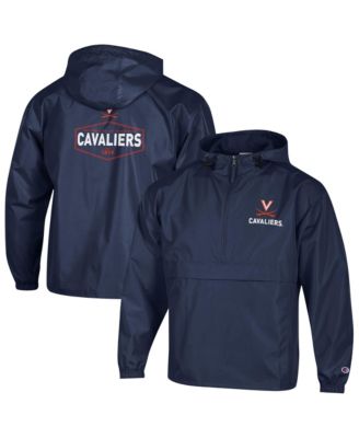Men's Navy Virginia Cavaliers Delay Packable Half-Zip Jacket