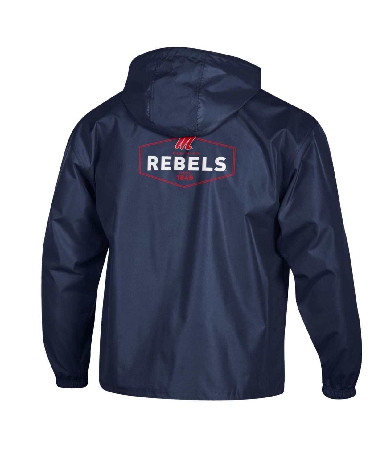 Champion Men's Navy Ole Miss Rebels Delay Packable Half-Zip Jacket