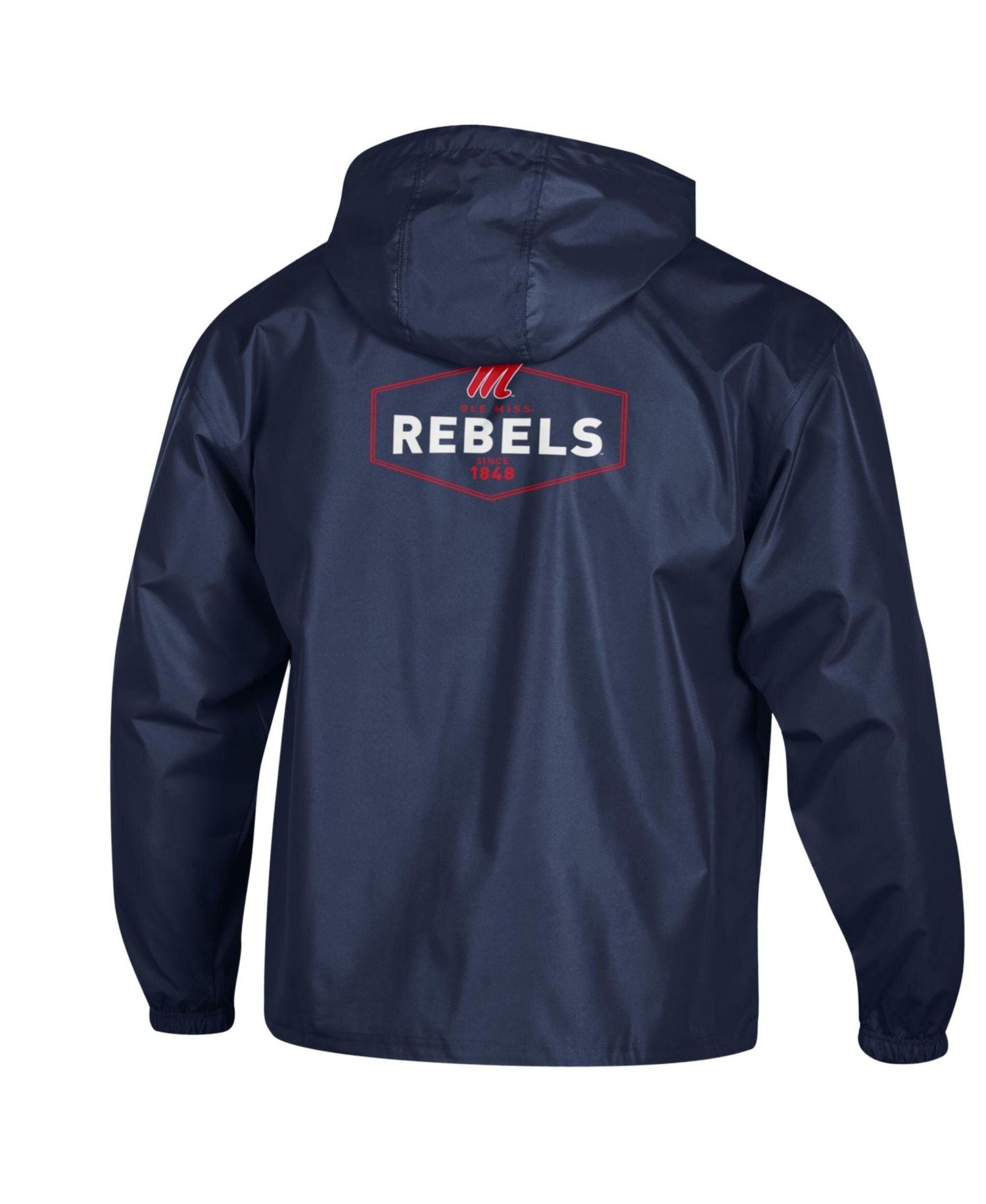 Men's Navy Ole Miss Rebels Delay Packable Half-Zip Jacket
