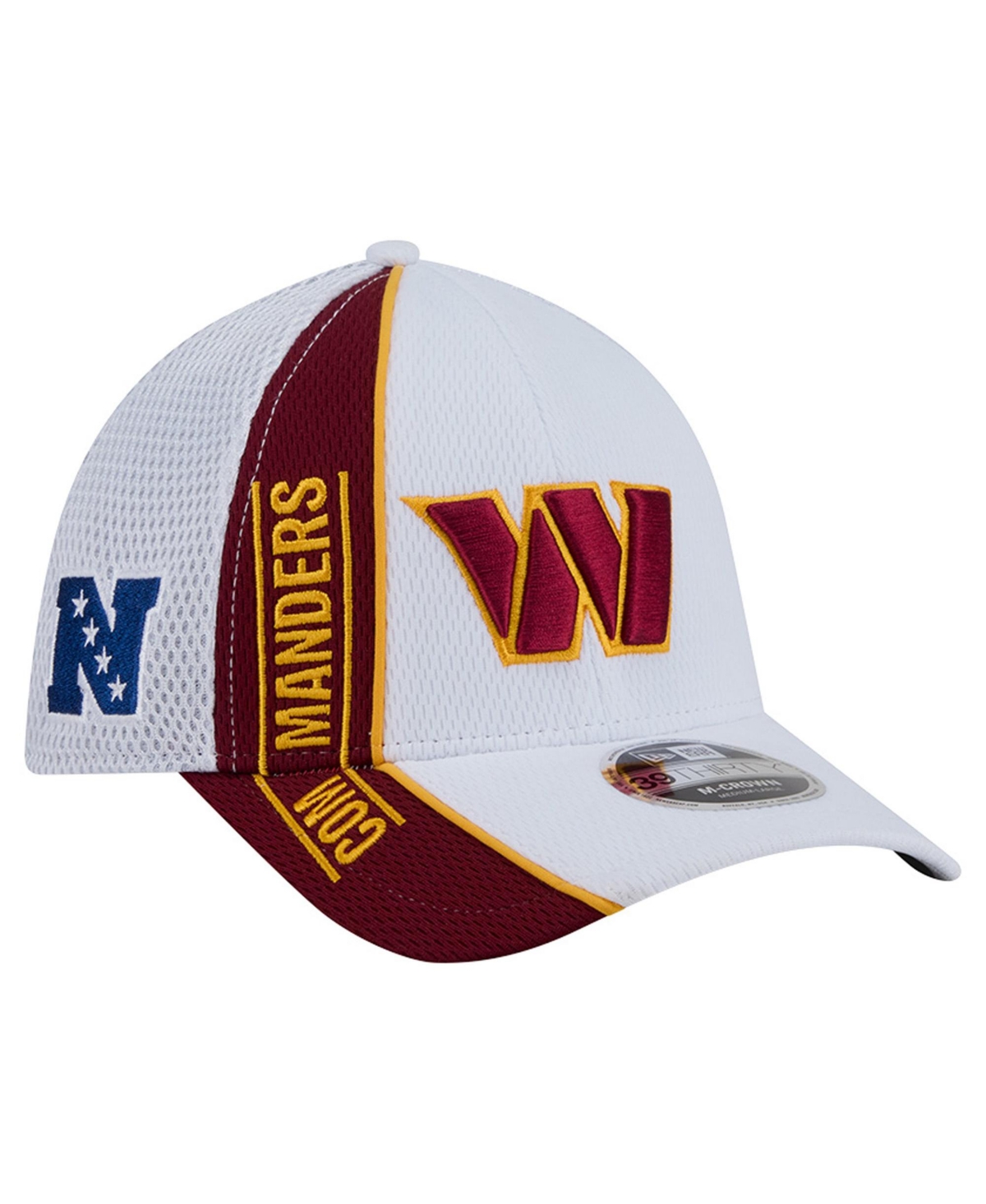 New Era Men's White/Burgundy Washington Commanders Dash 39THIRTY Flex Hat - White, Burgundy