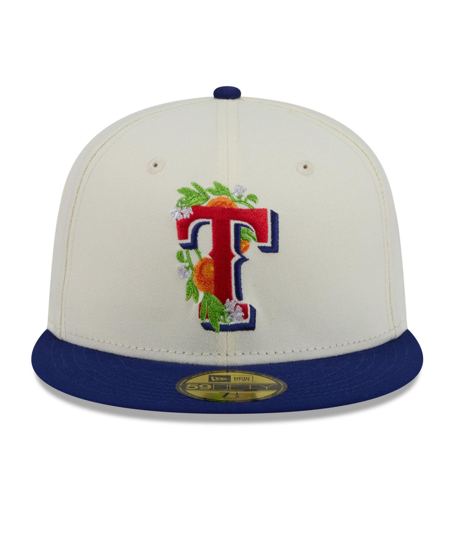Men's Texas Rangers Blossom 59FIFTY Floral-Embroidered Fitted Hat