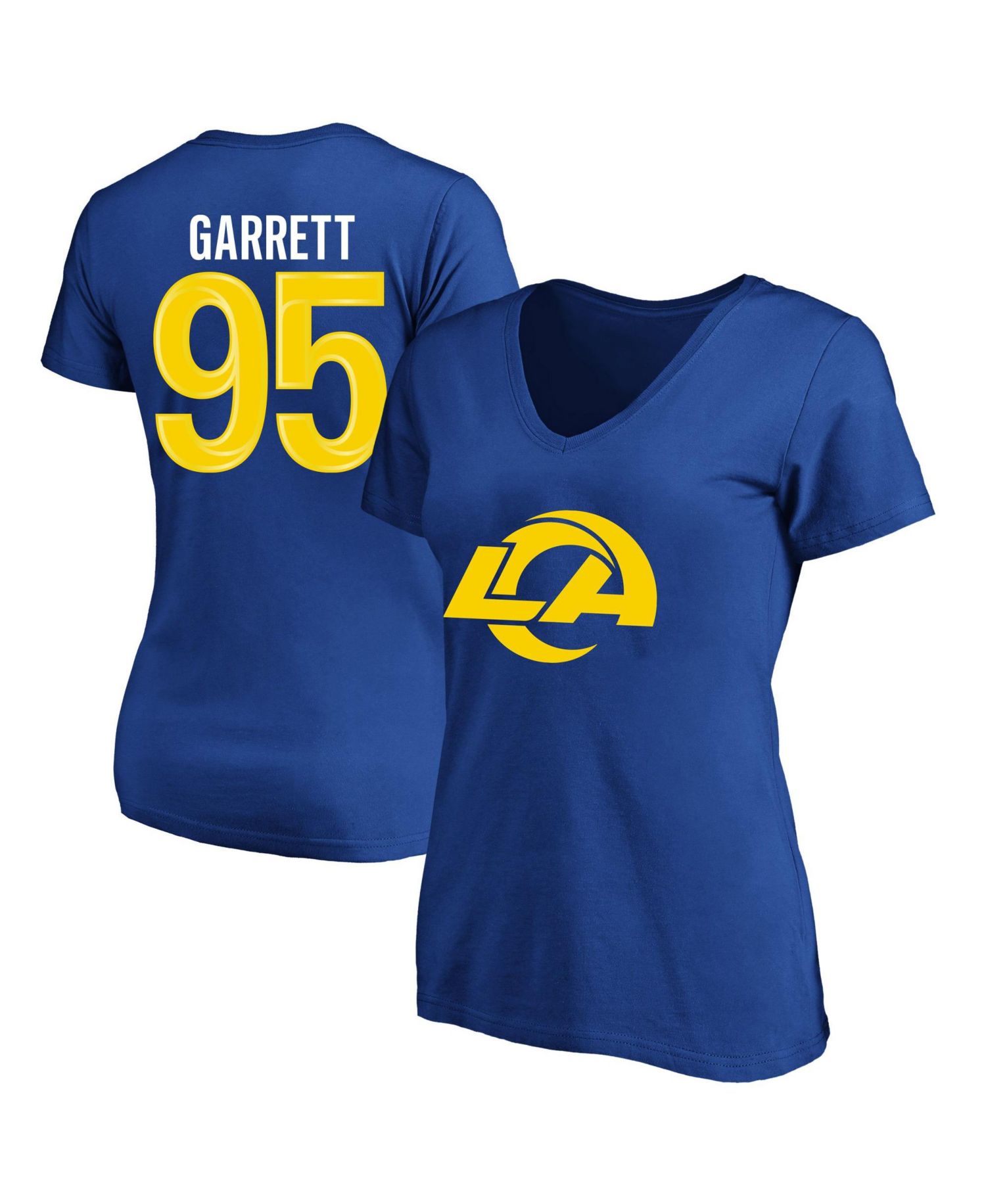 Plus Size Myles Garrett Los Angeles Rams V-Neck T-Shirt