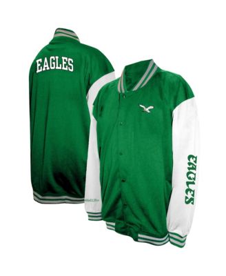Men's Midnight Green Philadelphia Eagles Big Tall Full-Snap Varsity Jacket