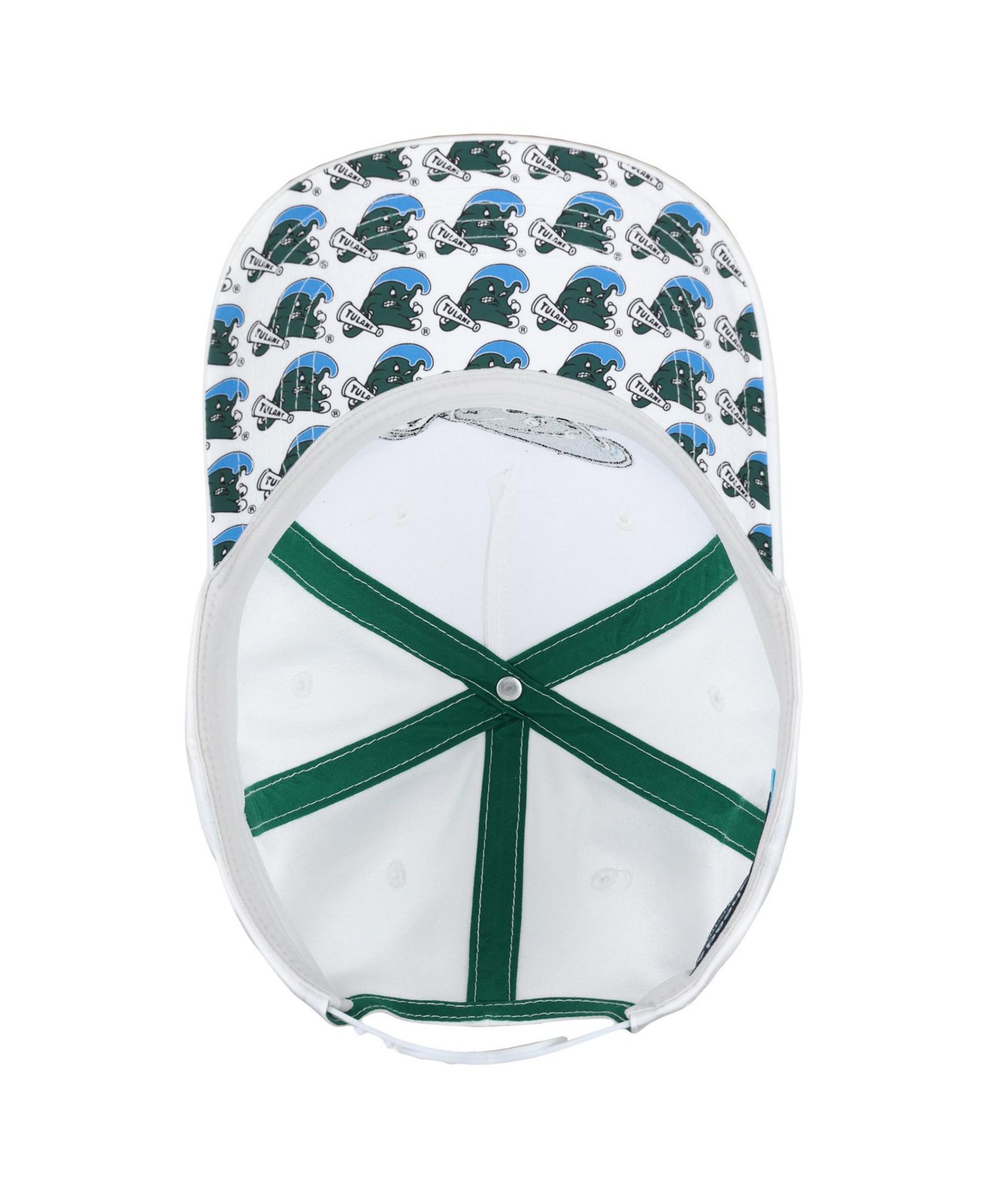 Men's and Women's White Tulane Green Wave The Sideline Adjustable Hat