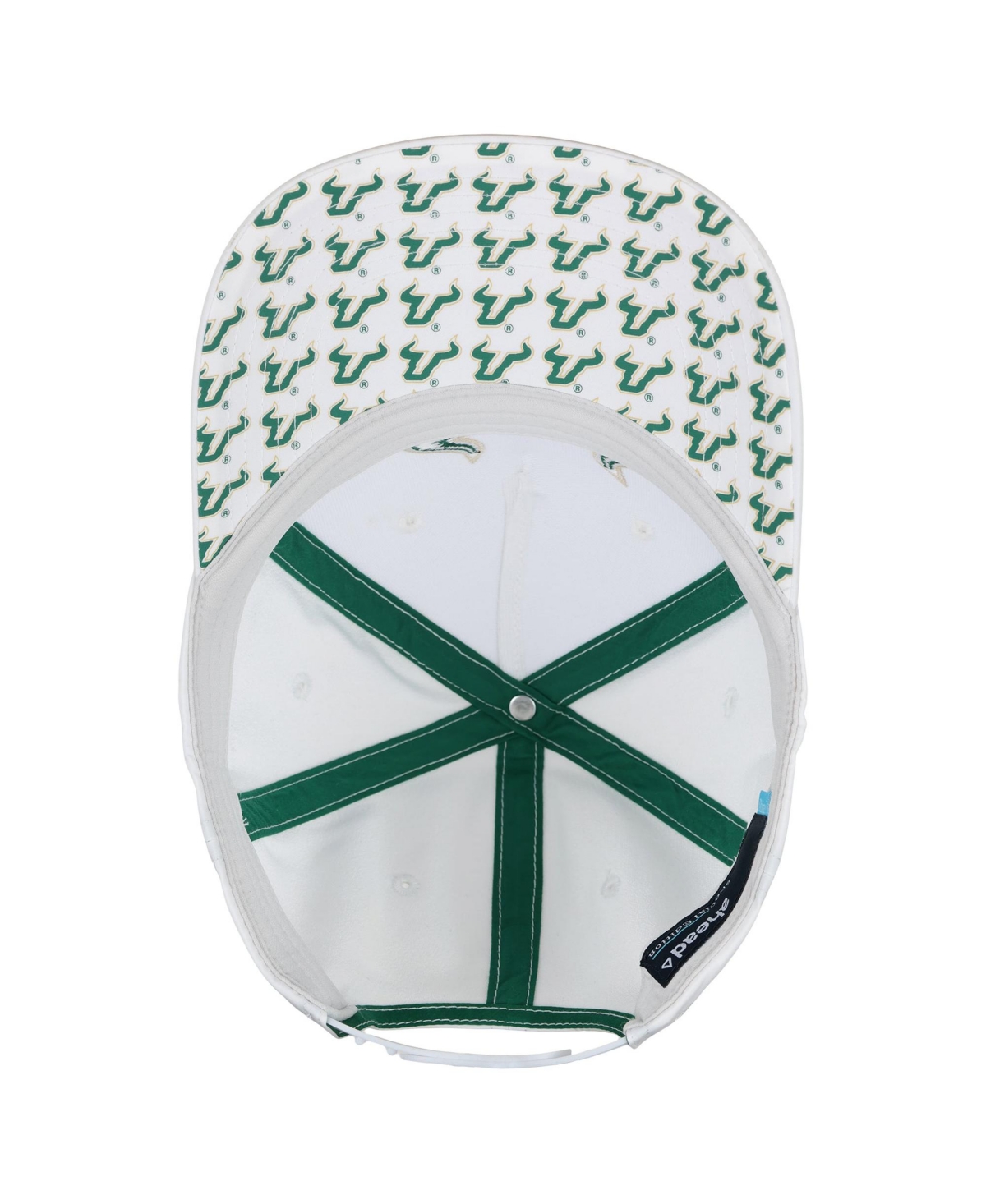 Ahead Men's and Women's White South Florida Bulls The Sideline Adjustable Hat