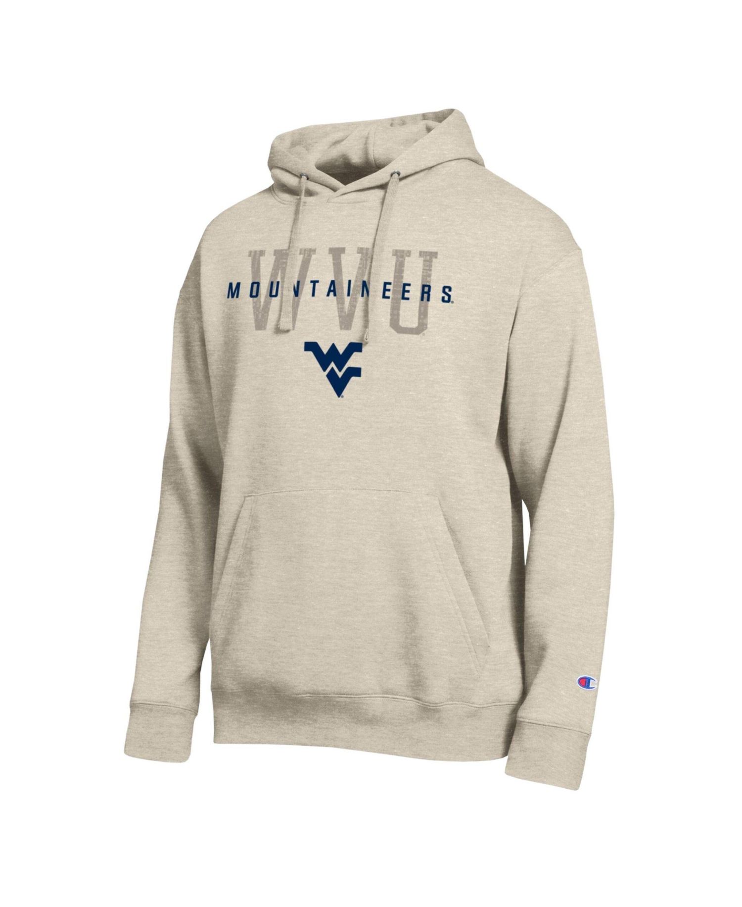Men's West Virginia Mountaineers All-Star Neutral Stack Relaxed-Fit Fleece-Lined Hoodie