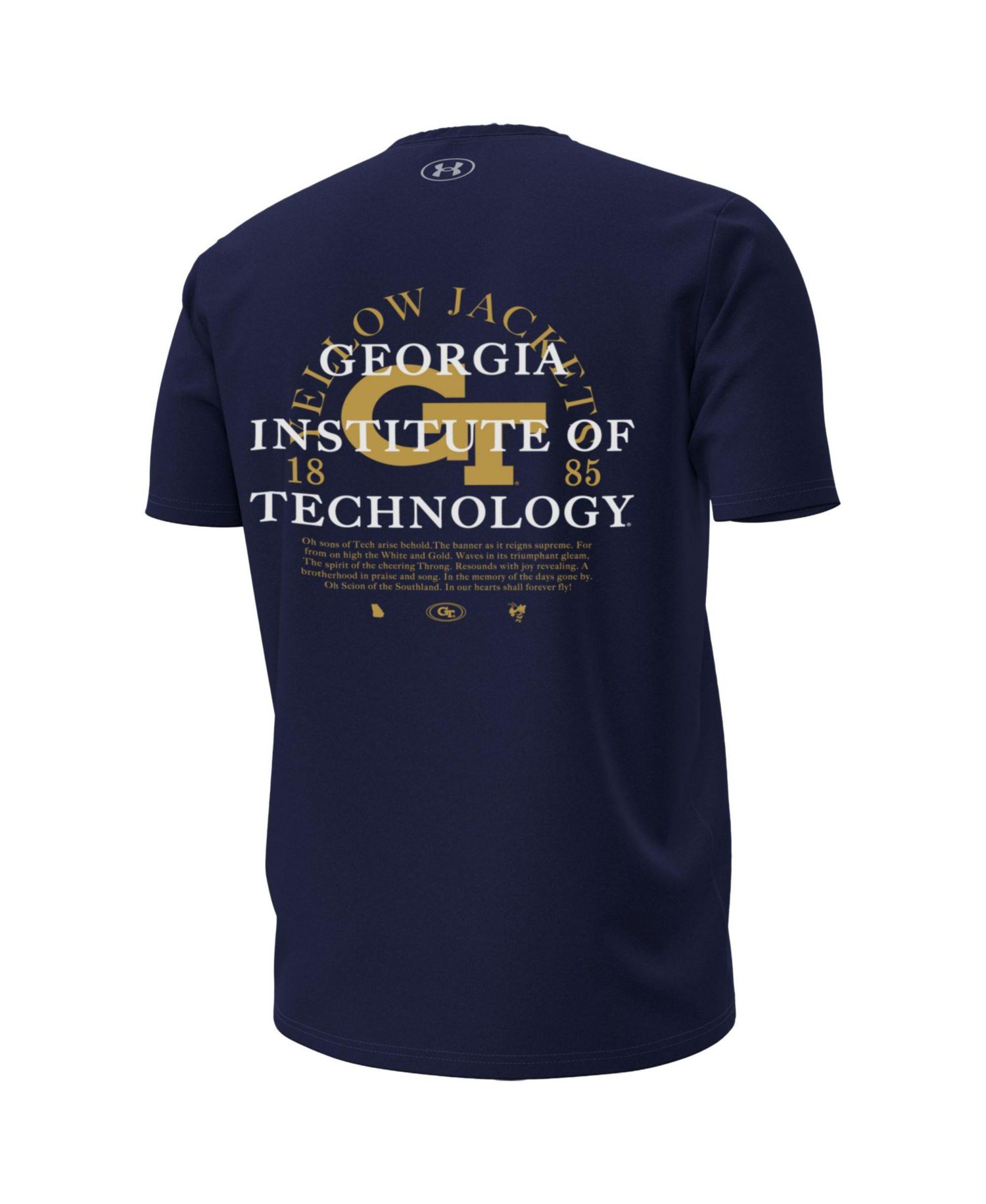 Men's Navy Georgia Tech Yellow Jackets 2026 Sideline Heat Gear T-Shirt