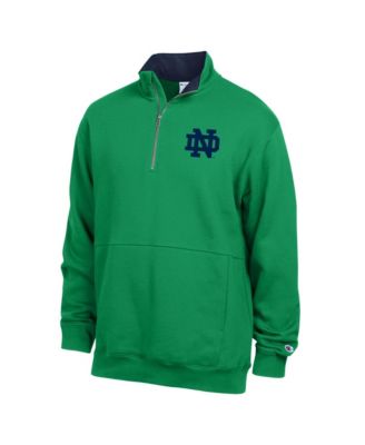 Men's Notre Dame Fighting Irish Quarter-Zip Fleece Mock-Neck Hoodie