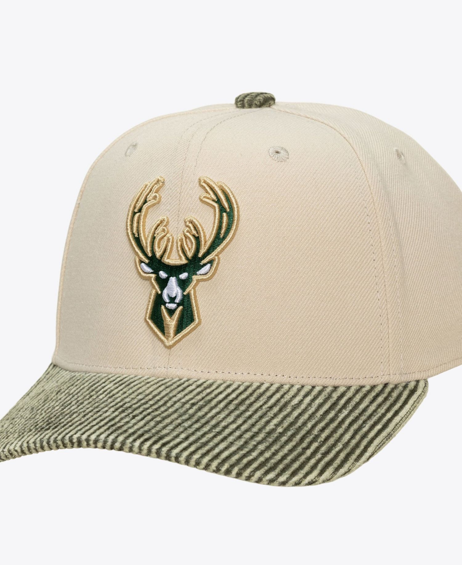 Milwaukee Bucks Washed Corduroy Pro Crown Snapback Hat