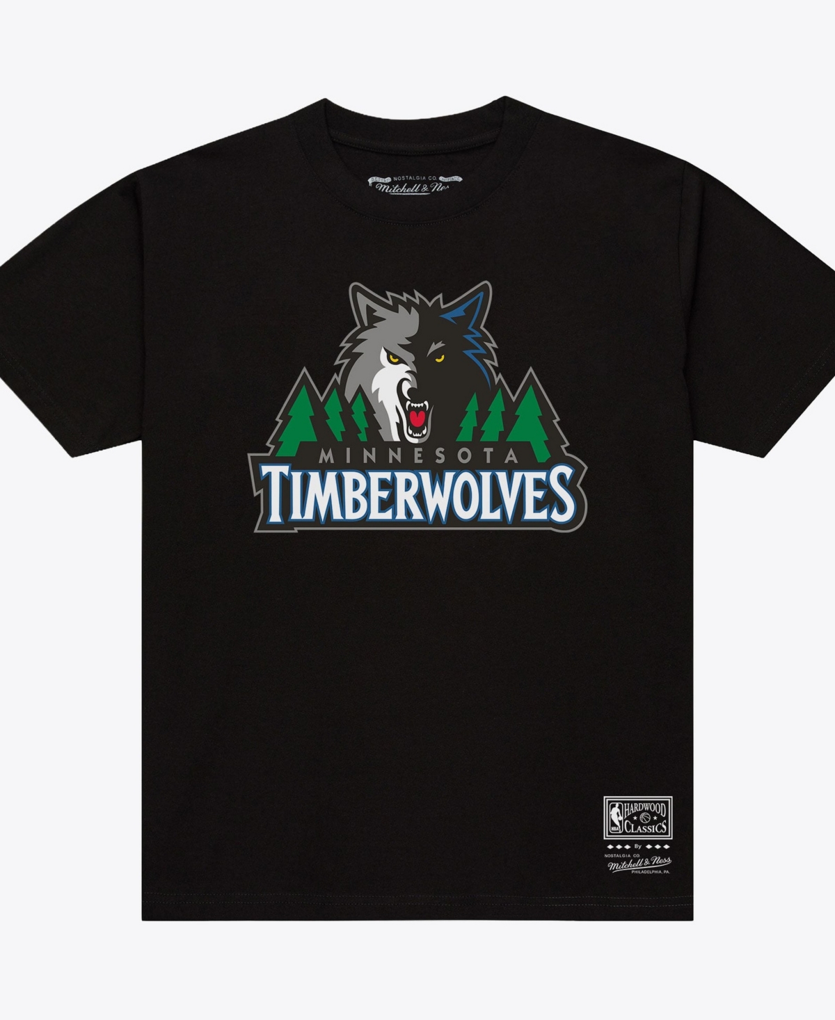 Mitchell & Ness Men's Minnesota Timberwolves Global Standard Screen-Printed Crewneck T-Shirt