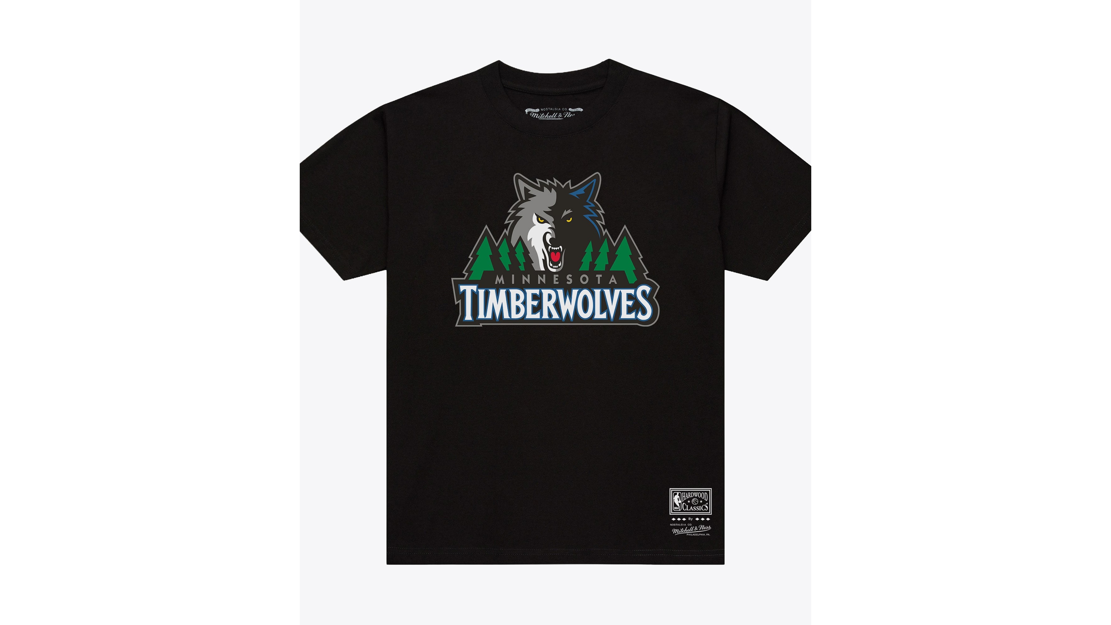 Mitchell & Ness Men's Minnesota Timberwolves Global Standard Screen-Printed Crewneck T-Shirt