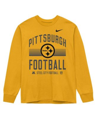 Toddler Boys' 2T-5T Pittsburgh Steelers Long-Sleeve Crewneck T-Shirt