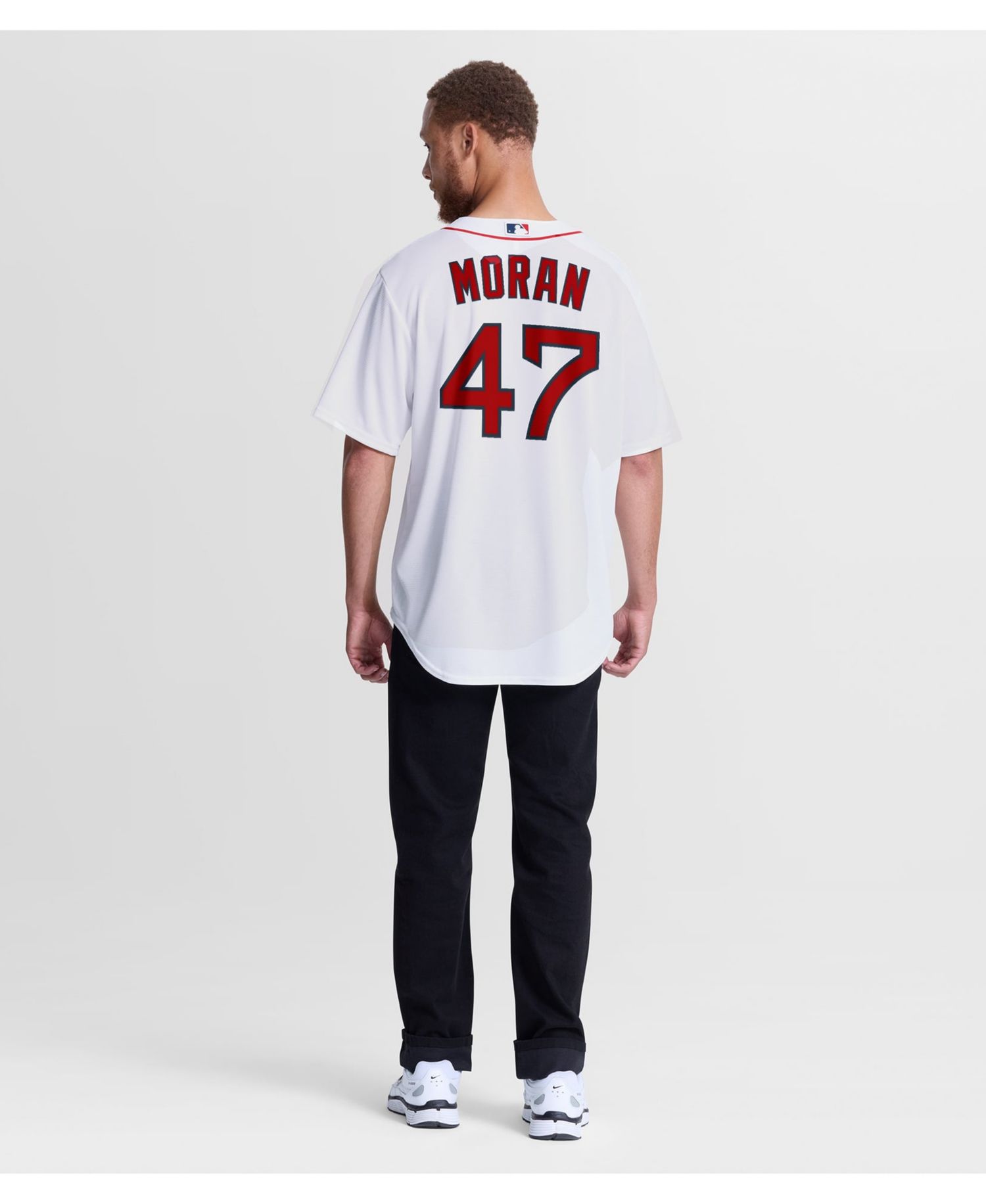 Men's Boston Red Sox Jovani Moran Home Replica Jersey