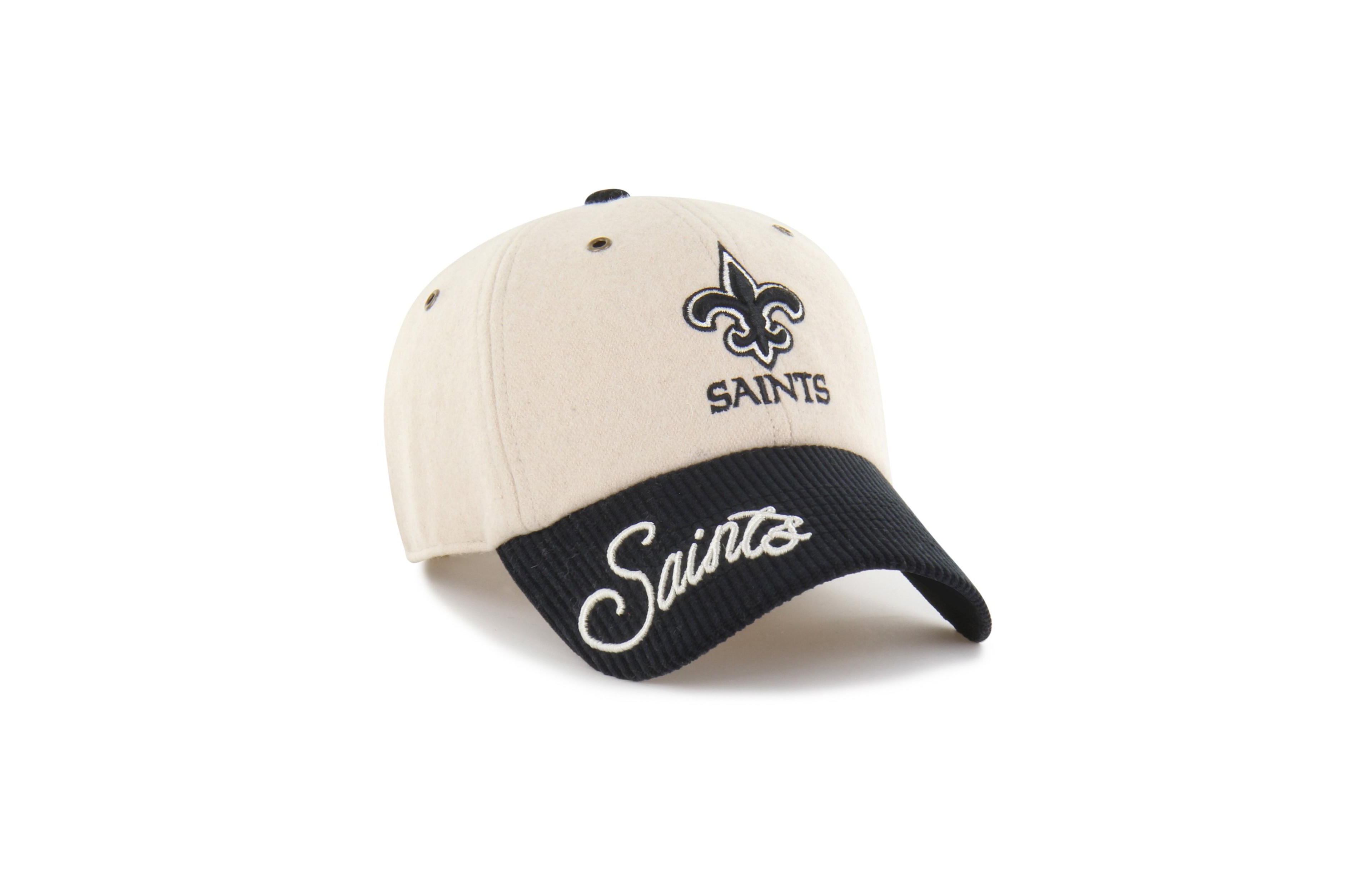 '47 Brand Women's Natural/Black New Orleans Saints Rope Script Clean Up Adjustable Hat