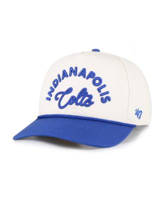 Women's Natural Indianapolis Colts Rope Script Hitch Adjustable Hat
