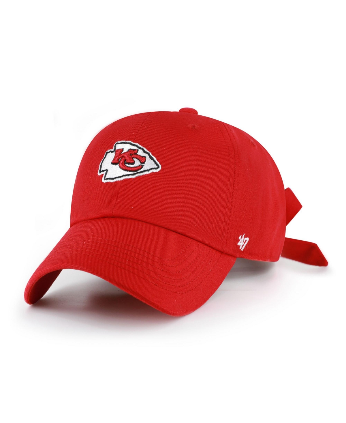 '47 Brand Women's Red Kansas City Chiefs Bow Back Clean Up Adjustable Hat - Red