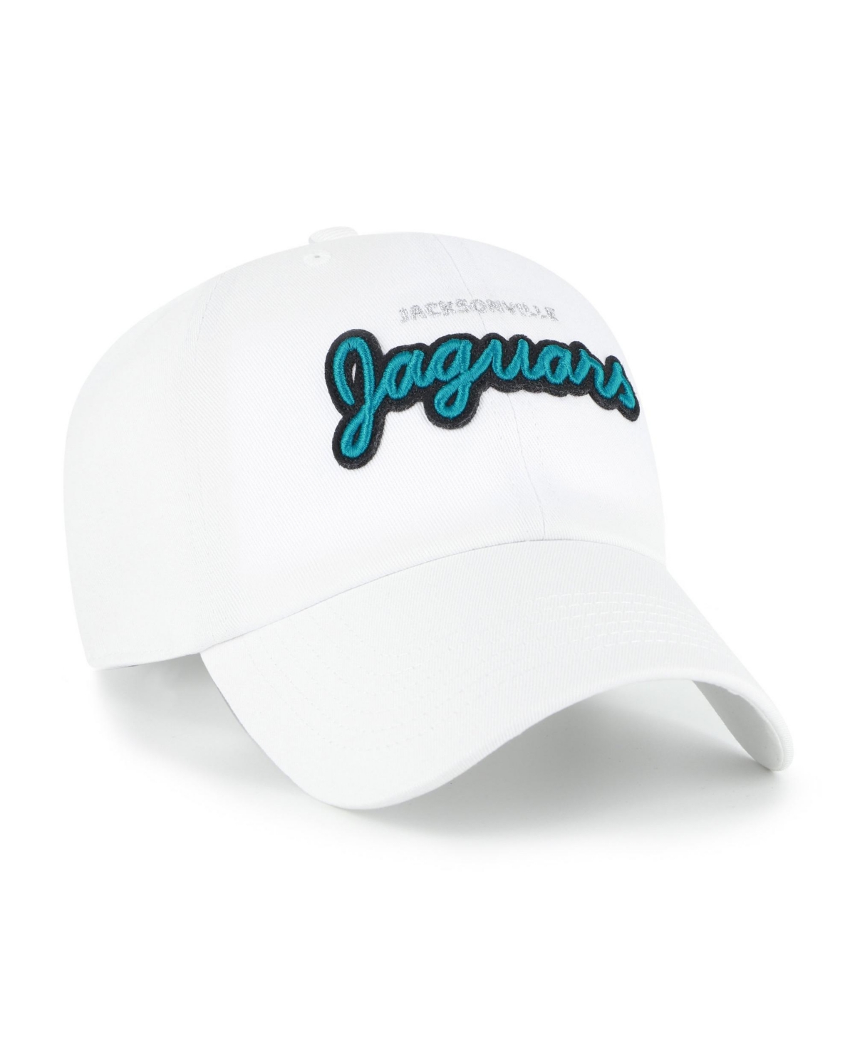 '47 Brand Women's White Jacksonville Jaguars Trendy Script Clean Up Adjustable Hat