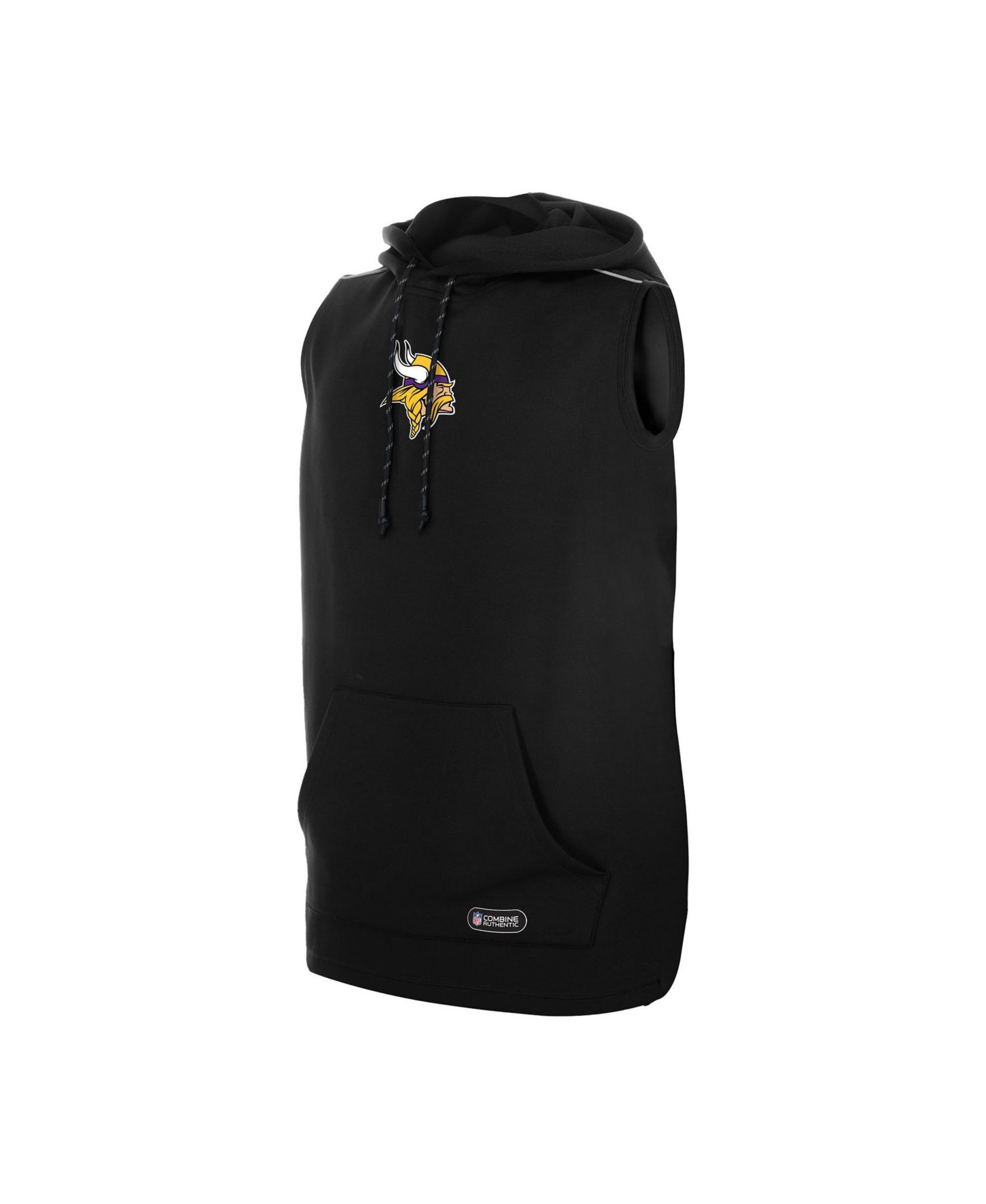 Men's Minnesota Vikings Combine Sleeveless Screen-Print Hoodie