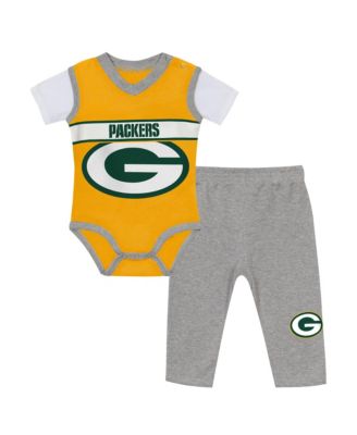 Baby Boys' Green Bay Packers Jersey Short-Sleeve Cotton Bodysuit and Pants Set