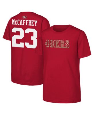 Boys' 4-20 and Girls' 4-16 San Francisco 49ers Christian McCaffrey Name & Number Crewneck T-Shirt