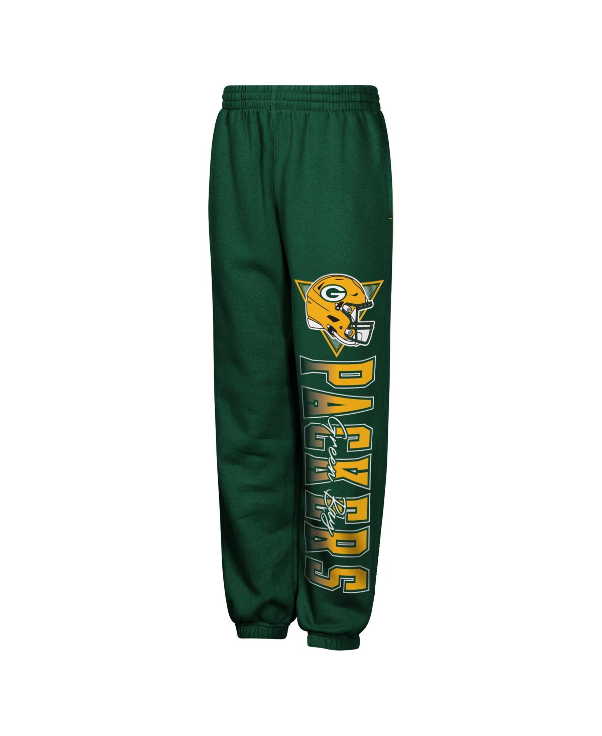 Outerstuff Kids' Boys' And Girls' 4-20 Run & Gun Screen-print Elastic-cuff Sweatpants In Green