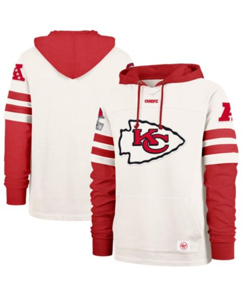 Мужские худи '47 Brand Cream Kansas City Chiefs Split Zone Cornerback Duo Lacer