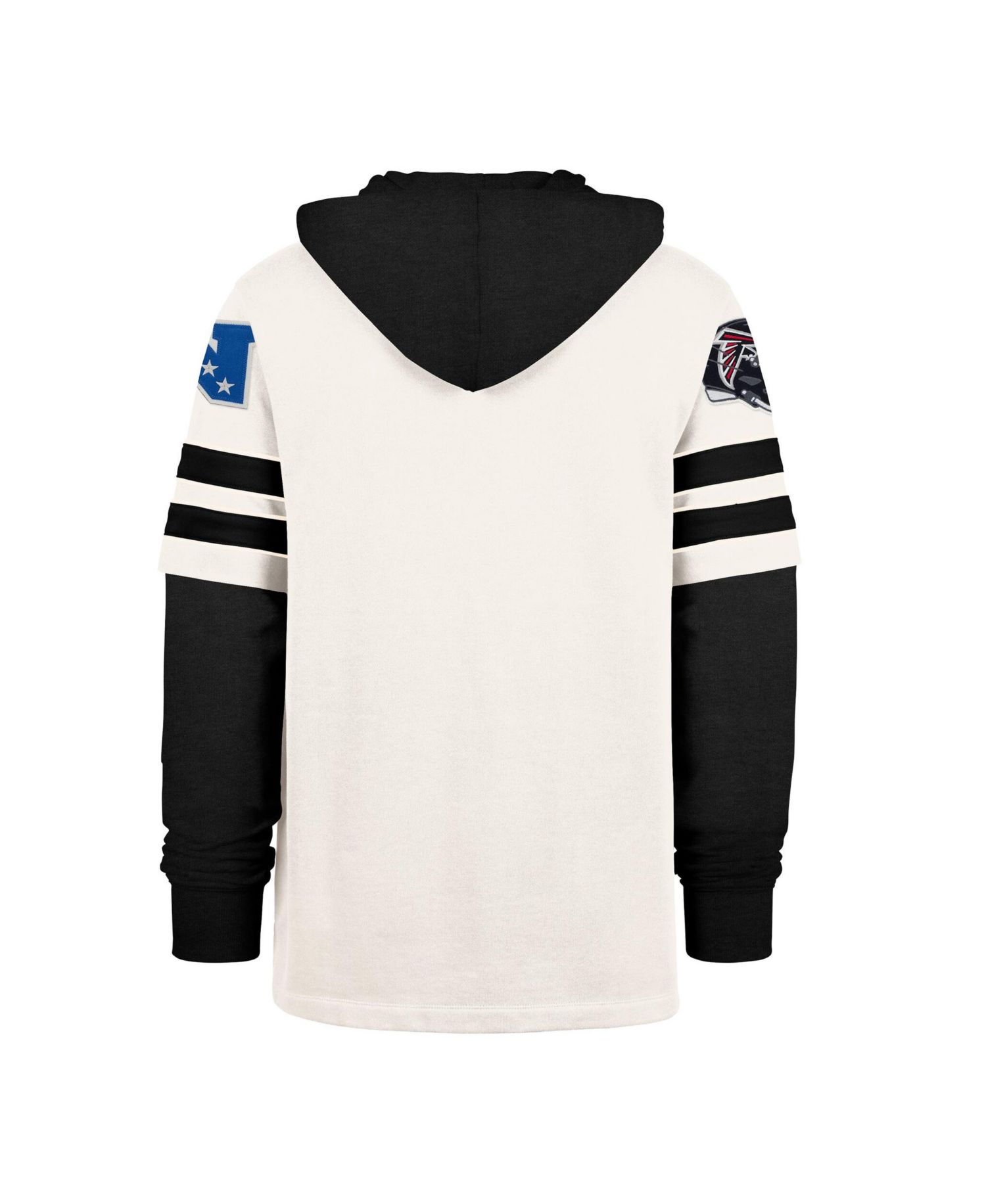 Men's Cream Atlanta Falcons Split Zone Cornerback Duo Lacer Hoodie