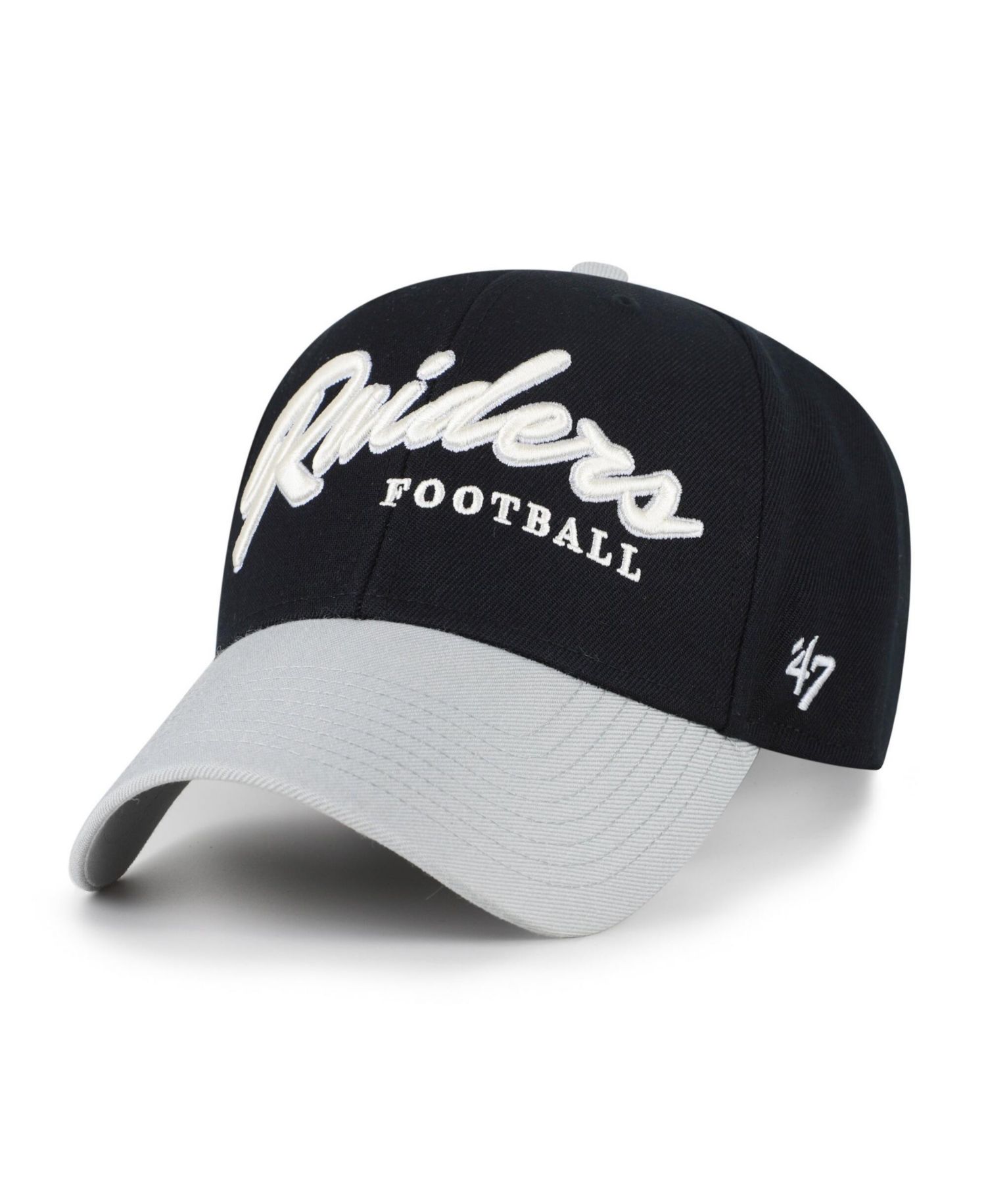 Men's Black Las Vegas Raiders Throwback MVP Adjustable Hat