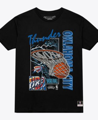 Men's Black Oklahoma City Thunder Lightning Swish T-Shirt