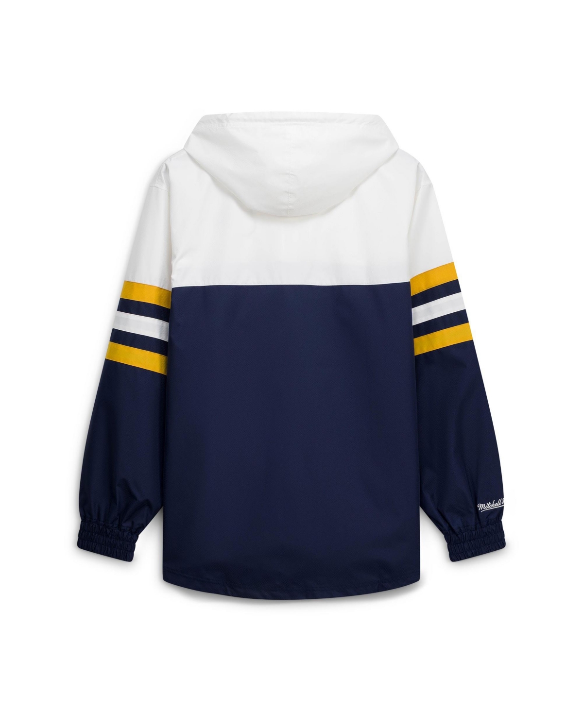 Mitchell & Ness Men's Navy Notre Dame Fighting Irish Head Coach Lightweight Anorak Half-Zip Windbreaker Jacket