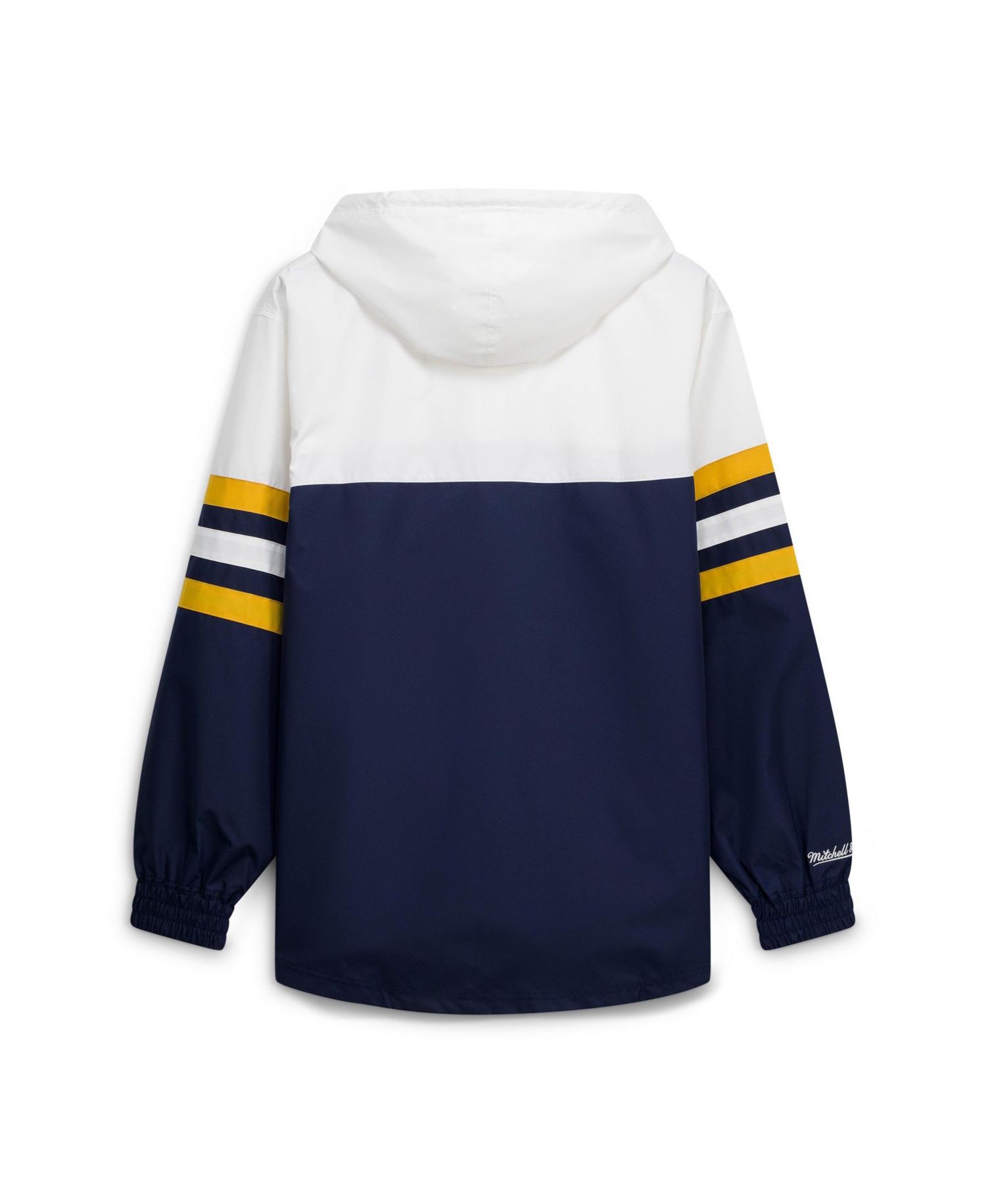 Men's Navy Notre Dame Fighting Irish Head Coach Lightweight Anorak Half-Zip Windbreaker Jacket